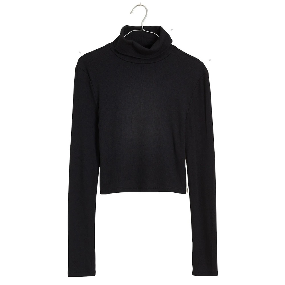 Madewell NAVY BLUE Turtleneck Long-Sleeve Tee NN129